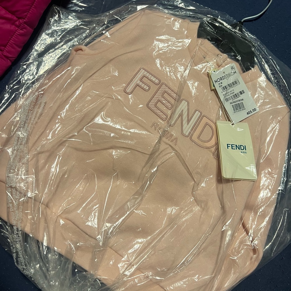 Fendi Light Pink Kids Sweatshirt